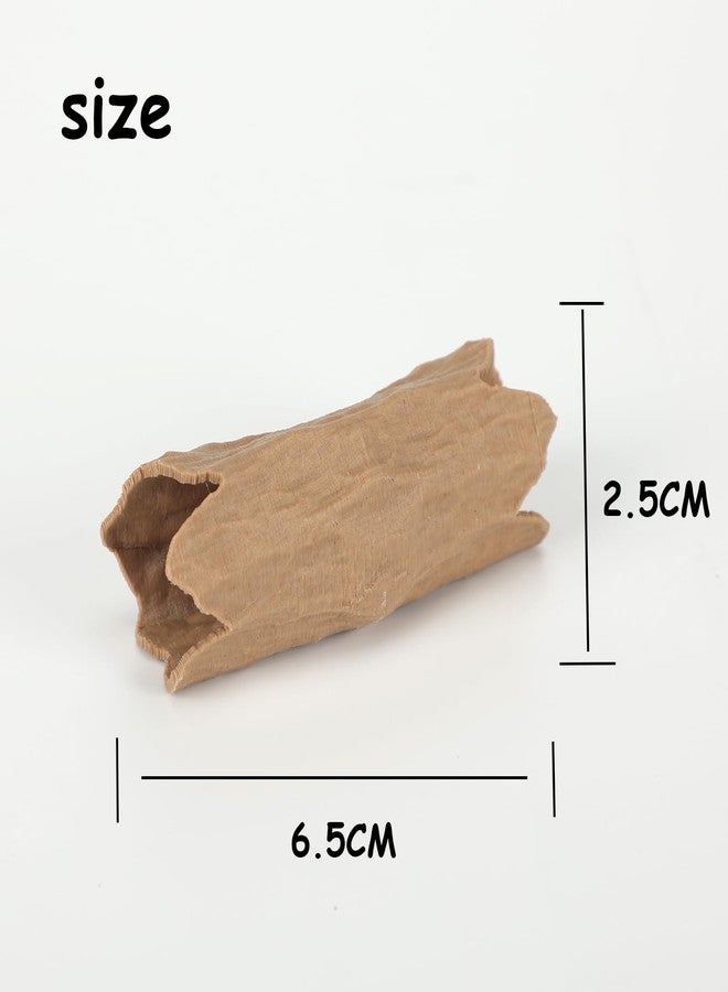 Daerky Jumping Spider Hide, Spider Hiding cave, Tree Jumping Spider Climbing Toy with cave, Magnetic Hiding Habitat, 3D Printed, Small Reptile Enclosure Decoration Accessories (Wood Color) - Image 3